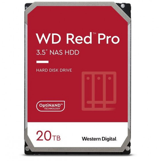 Dysk HDD WD Red Pro WD201KFGX (20 TB   3.5"  512 MB  7200 obr/min)