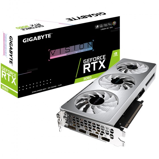 Gigabyte GeForce RTX3060 VISION OC 12GB GDDR6 - GV-N3060VISION OC-12GD 2.0