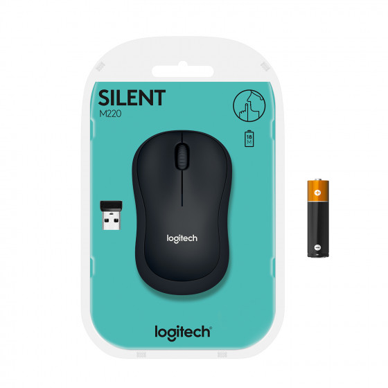 Mysz Logitech M220 Silent 910-004878 (optyczna  1000 DPI  kolor czarny)