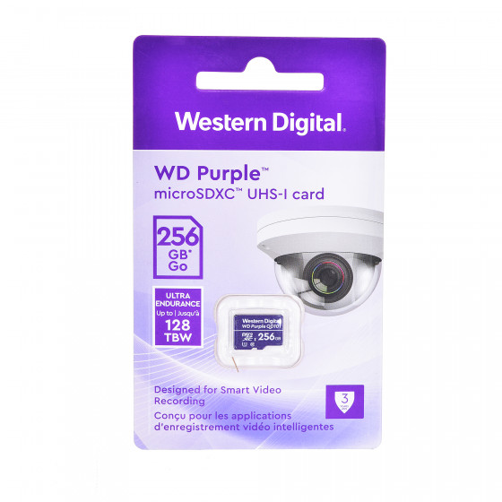 Karta pamięci WD Purple microSDXC WDD0256G1P0C (256GB  Class 10, Class U1)