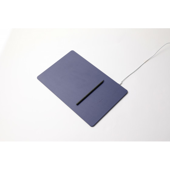 POUT Hands3 Pro – Podkładka pod mysz z szybkim ładowaniem bezprzewodowym, kolor ciemny niebieski