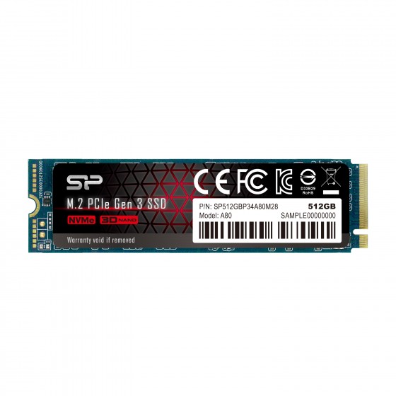Dysk SSD Silicon Power Ace A80 SP512GBP34A80M28 (512 GB   M.2  PCIe NVMe 3.0 x4)