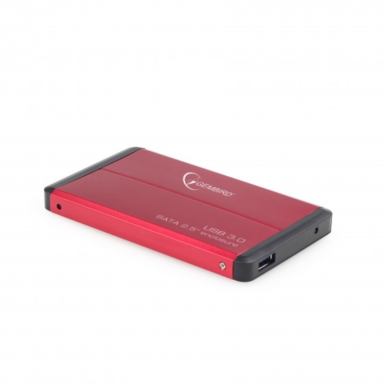 Obudowa na dysk GEMBIRD EE2-U3S-2-R (2.5"  USB 3.0  Aluminium  kolor czerwony)