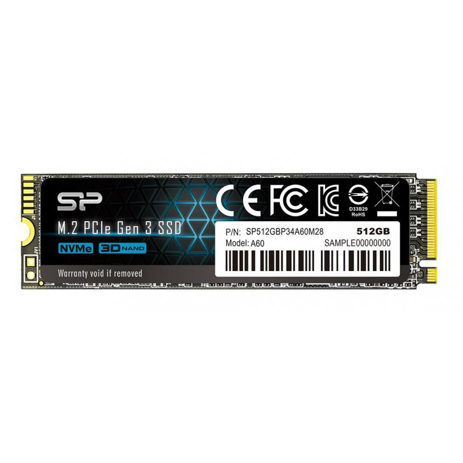 Dysk SSD Silicon Power Ace A60 SP512GBP34A60M28 (512 GB   M.2  PCIe NVMe 3.0 x4)