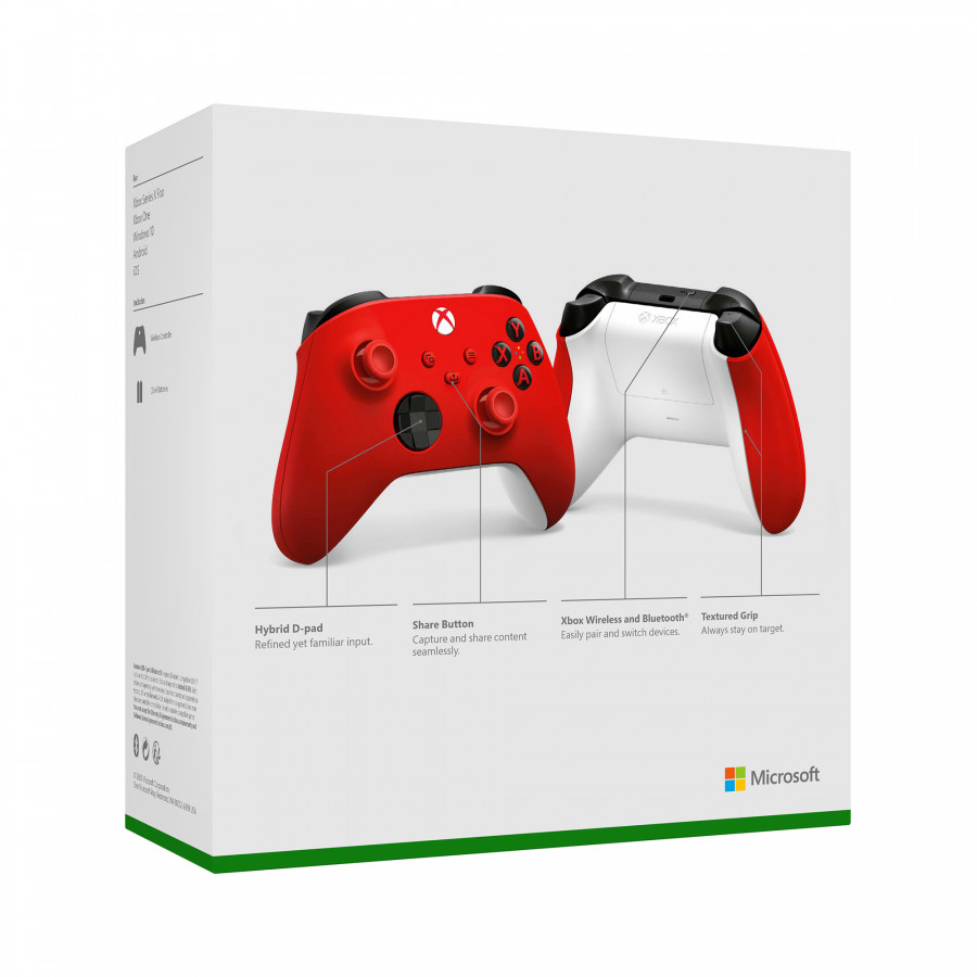 Microsoft Xbox Series Controller - Pulsujący czerwony - QAU-00012
