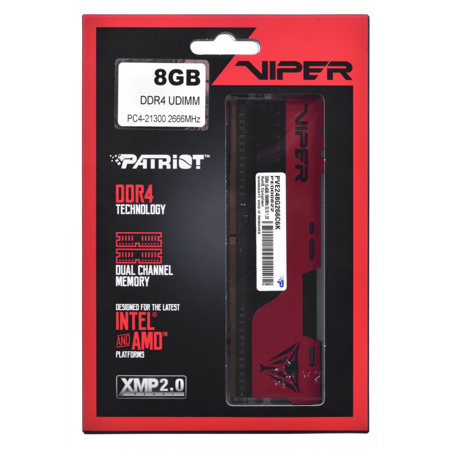 PATRIOT Viper Elite II 8GB 2x4GB DDR4 2666MHz