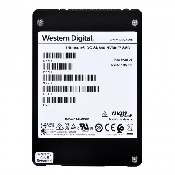 Dysk SSD Western Digital Ultrastar DC SN640 WUS4CB016D7P3E3 (1.6 TB  U.2  PCIe NVMe 3.0 x4)