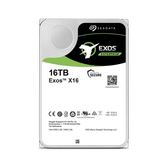 Dysk serwerowy HDD Seagate Exos X16 (16 TB  3.5"  SATA III)