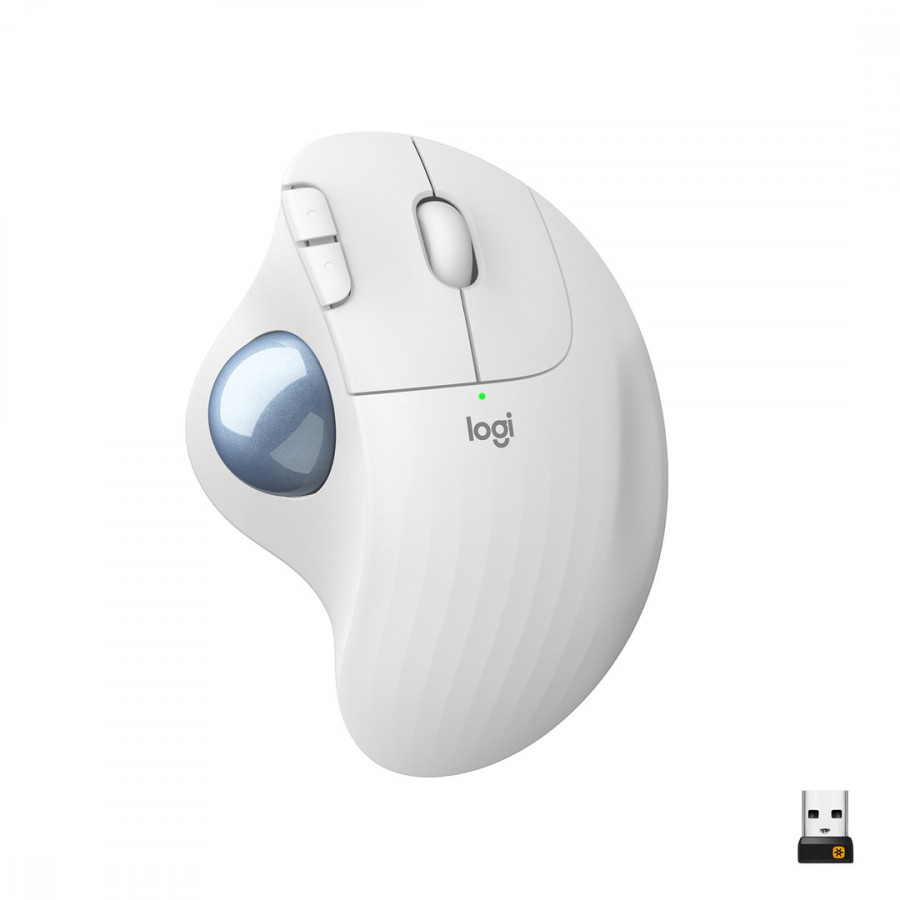 Mysz ergonomiczna Logitech ERGO M575 - biała - 910-005870