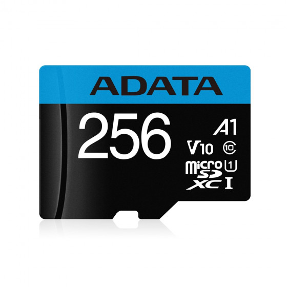 Karta pamięci ADATA PREMIER microSDXC 256GB - AUSDX256GUICL10A1-RA1