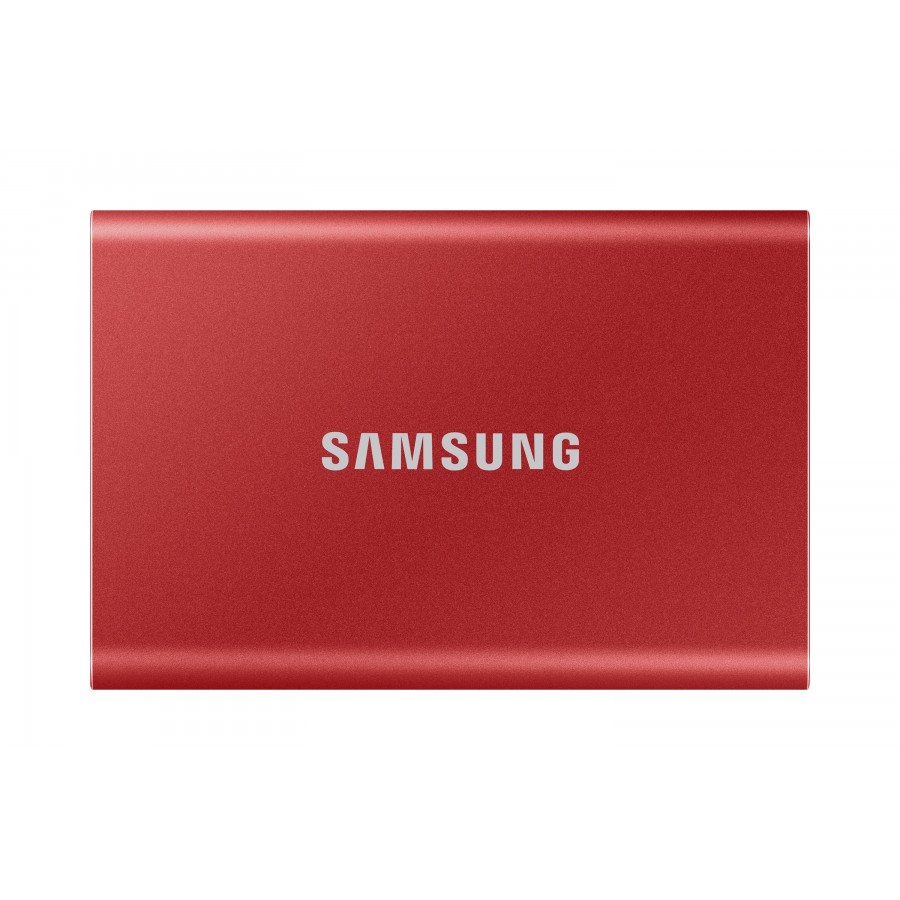 Dysk przenośny Samsung T7 Portable - SSD - 500GB - czerwony - MU-PC500R/WW