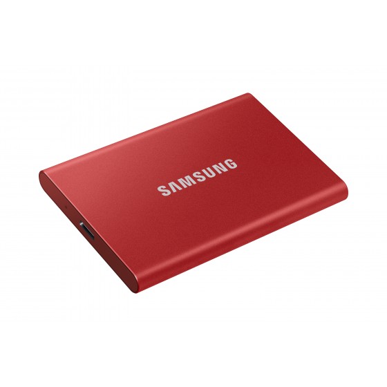 Dysk przenośny Samsung T7 Portable - SSD - 500GB - czerwony - MU-PC500R/WW