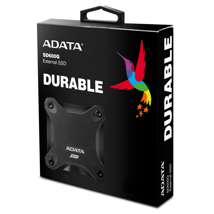 Dysk zewnętrzny ADATA SD600Q - SSD - 240GB - czarny - ASD600Q-240GU31-CBK