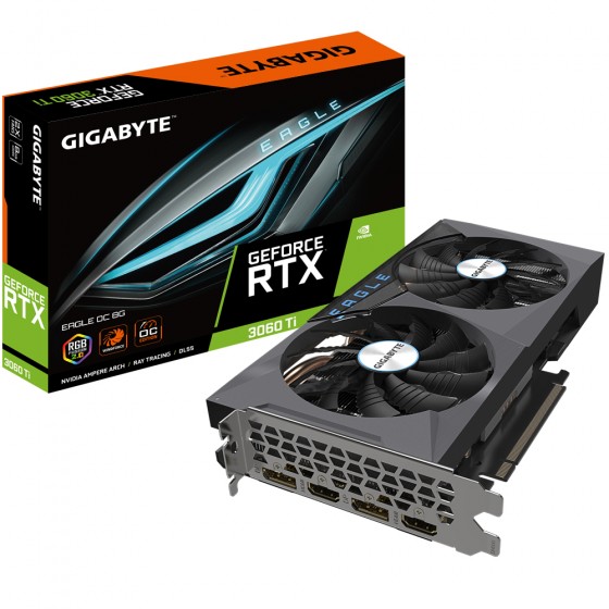 Gigabyte GeForce RTX 3060 Ti EAGLE 2.0 OC 8GB GDDR6 - GV-N306TEAGLE OC-8GD 2.0