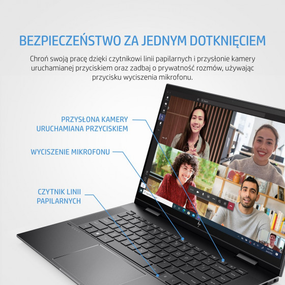 Laptop 2w1 HP ENVY x360 Convert 15-eu0114nw - Ryzen-5-5500U/16GB/SSD-512GB/W11H - 4J6K9EA