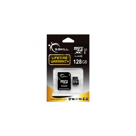 Karta pamięci G.SKILL - 128GB - Class 10 - Adapter - FF-TSDXC128GA-U1