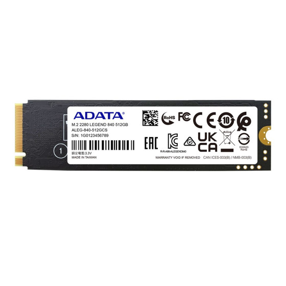 ADATA LEGEND 840 - SSD - 512GB - M.2 NVMe PCIe 4.0