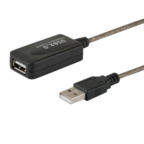 Kabel SAVIO cl-76 - USB 2.0 typu A M - USB 2.0 typu A - 5m - czarny