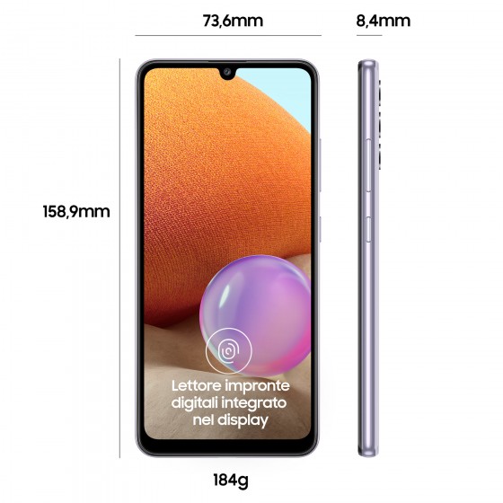Smartfon Samsung Galaxy A32 4/128GB - fioletowy