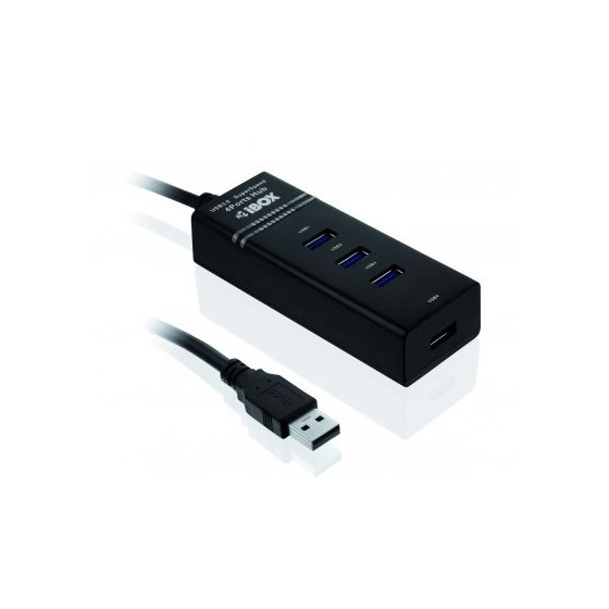 Hub USB IBOX IUH3FB USB 3.0 - czarny