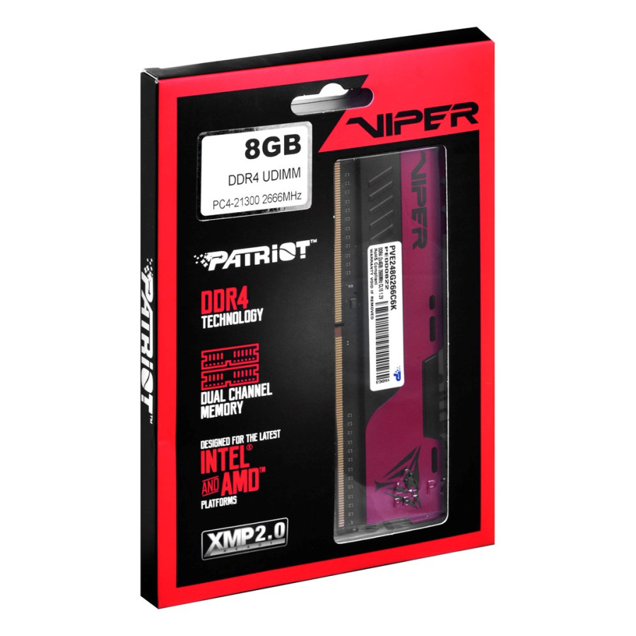 PATRIOT Viper Elite II 8GB 2x4GB DDR4 2666MHz
