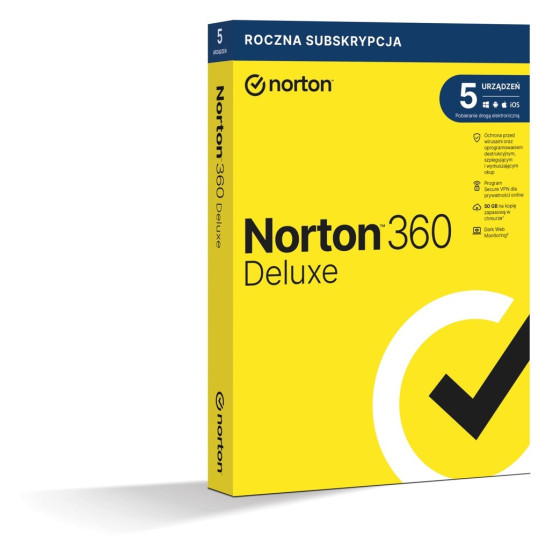 Norton 360 Deluxe 5D/12M BOX (NIE WYMAGA KARTY)