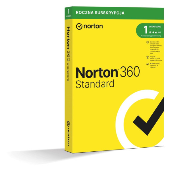 Norton 360 Standard 1D/12M BOX (NIE WYMAGA KARTY)