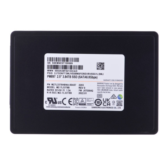 Samsung PM897 - SSD - 3.84TB - 2.5"
