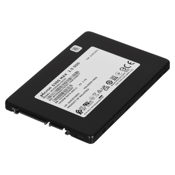 Dysk SSD serwerowy Micron 5300 MAX - 1.92TB - 2.5" - MTFDDAK1T9TDT-1AW1ZABYYR