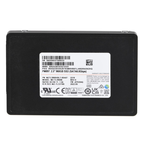 Dysk Samsung PM897 - SSD - 960GB - 2.5" - MZ7L3960HBLT-00A07
