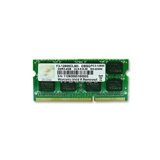 Pamięć do laptopa G.SKILL SO-DIMM DDR3 4GB 1600MHZ CL9 - F3-12800CL9S-4GBSQ