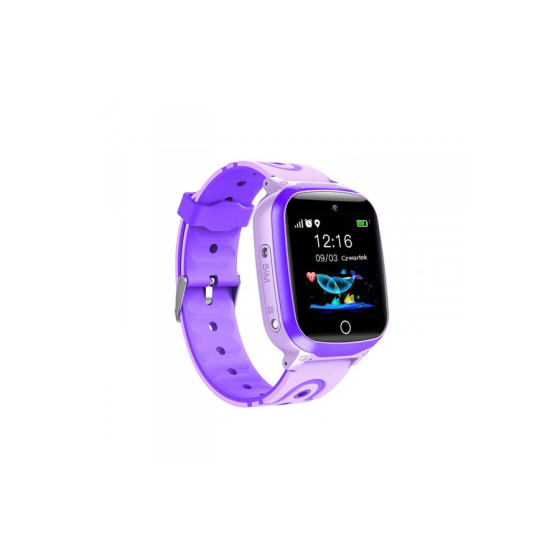 Smartwatch dla dzieci GoGPS K17 - fioletowy - K17PR