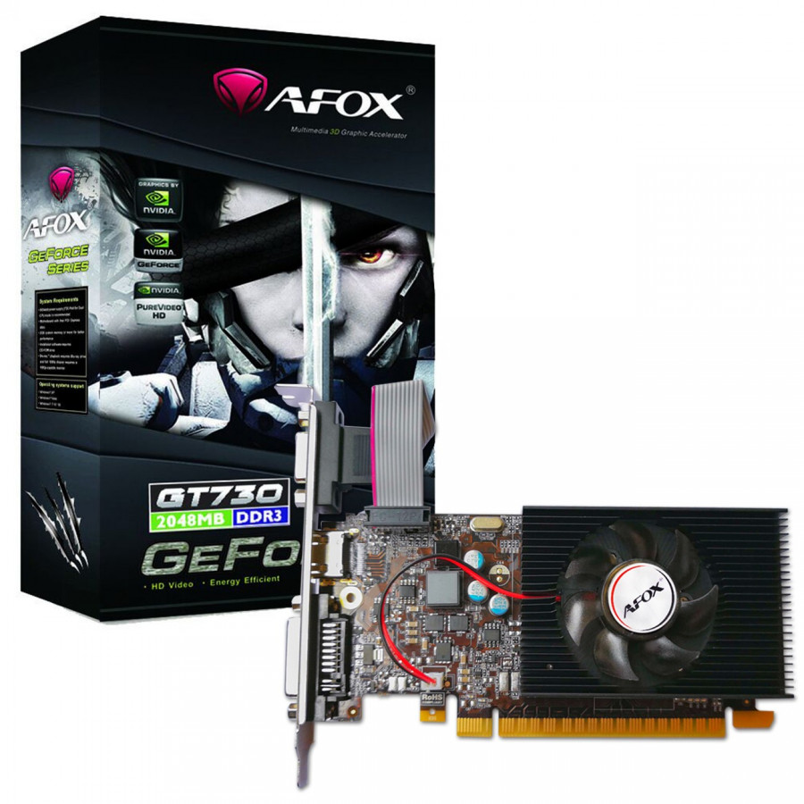 AFOX GeForce GT730 LP 2GB GDDR3 - AF730-2048D3L6