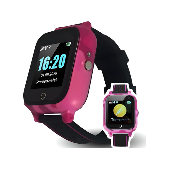 Smartwatch dla dzieci GoGPS K27 - różowy - 22834