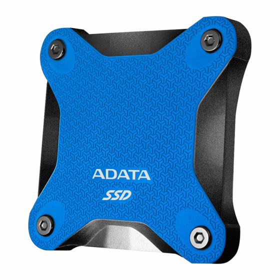 Dysk zewnętrzny SSD ADATA SD600Q - 240GB - USB 3.1 - niebieski - ASD600Q-240GU31-CBL