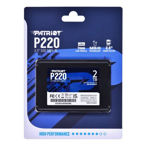 Dysk SSD PATRIOT P220 - SSD - 2TB - 2,5" - P220S2TB25