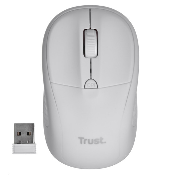 Mysz komputerowa TRUST PRIMO MATT WIRELESS - biała - 24795