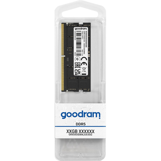 GOODRAM SO-DIMM DDR5 16GB 4800MHz CL40 2048x8 - GR4800S564L40S/16G