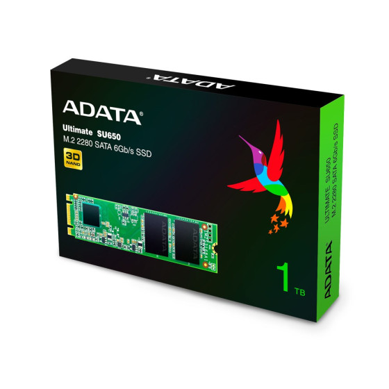 Dysk SSD ADATA Ultimate SU650 - 1TB - M.2 SATA - ASU650NS38-1TT-C