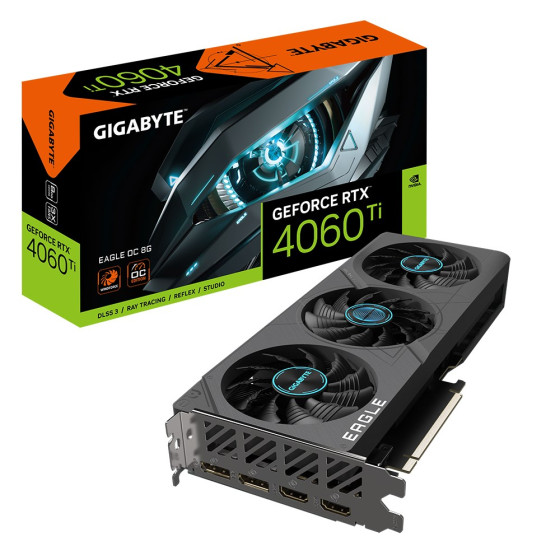 GIGABYTE GeForce RTX 4060 Ti EAGLE OC 8GB GDDR6 - GV-N406TEAGLE OC-8GD