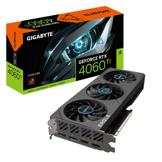 GIGABYTE GeForce RTX 4060 Ti EAGLE 8GB GDDR6 - GV-N406TEAGLE-8GD
