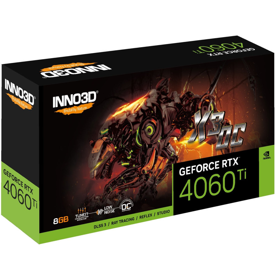Karta graficzna INNO3D GeForce RTX 4060 Ti X3 OC 8GB GDDR6 - N406T2-08D6X-171153L