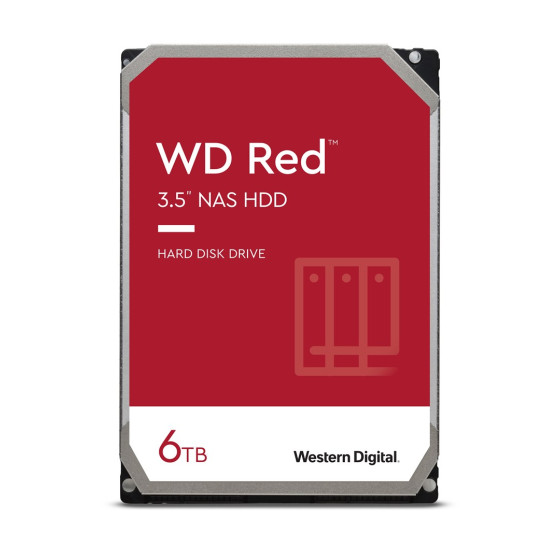 Dysk HDD WD Red WD60EFAX (6 TB   3.5"  256 MB  5400 obr/min  SMR)
