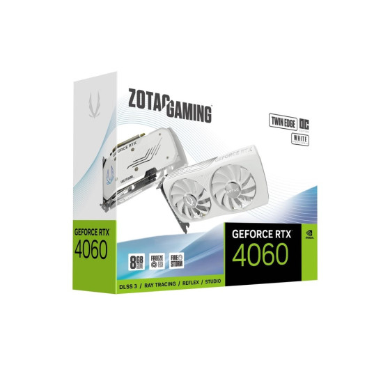 ZOTAC GeForce RTX 4060 Twin Edge White Edition OC 8GB GDDR6 - ZT-D40600Q-10M