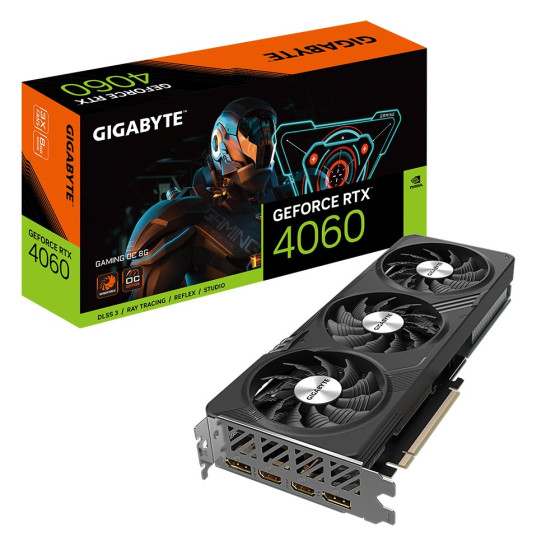 Gigabyte GeForce RTX 4060 GAMING OC 8GB GDDR6 - GV-N4060GAMING OC-8GD