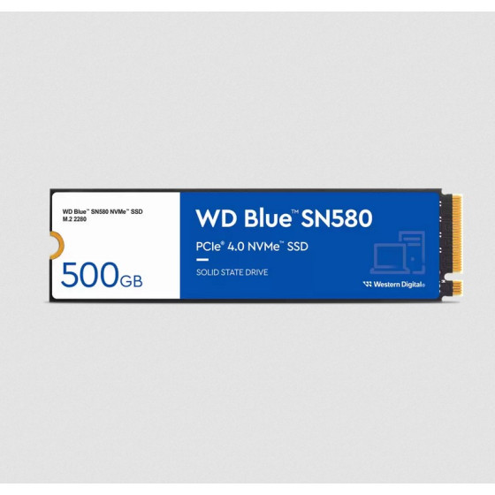 WD Blue SN580 - SSD - 500GB - M.2 NVMe PCIe 4.0 - WDS500G3B0E