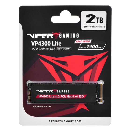 Patriot Viper VP4300L - SSD - 2TB - M.2 NVMe PCIe 4.0 - VP4300L2TBM28H