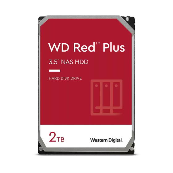 Dysk twardy WD Red Plus - HDD - 2TB - 3,5" - WD20EFPX