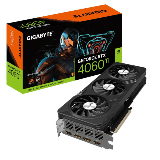 GIGABYTE GeForce RTX 4060 Ti GAMING OC 16GB GDDR6 - GV-N406TGAMING OC-16GD