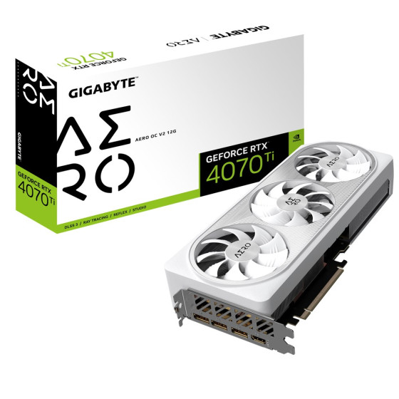 Gigabyte GeForce RTX 4070 Ti AERO OC V2 12GB GDDR6X - GV-N407TAERO OCV2-12GD